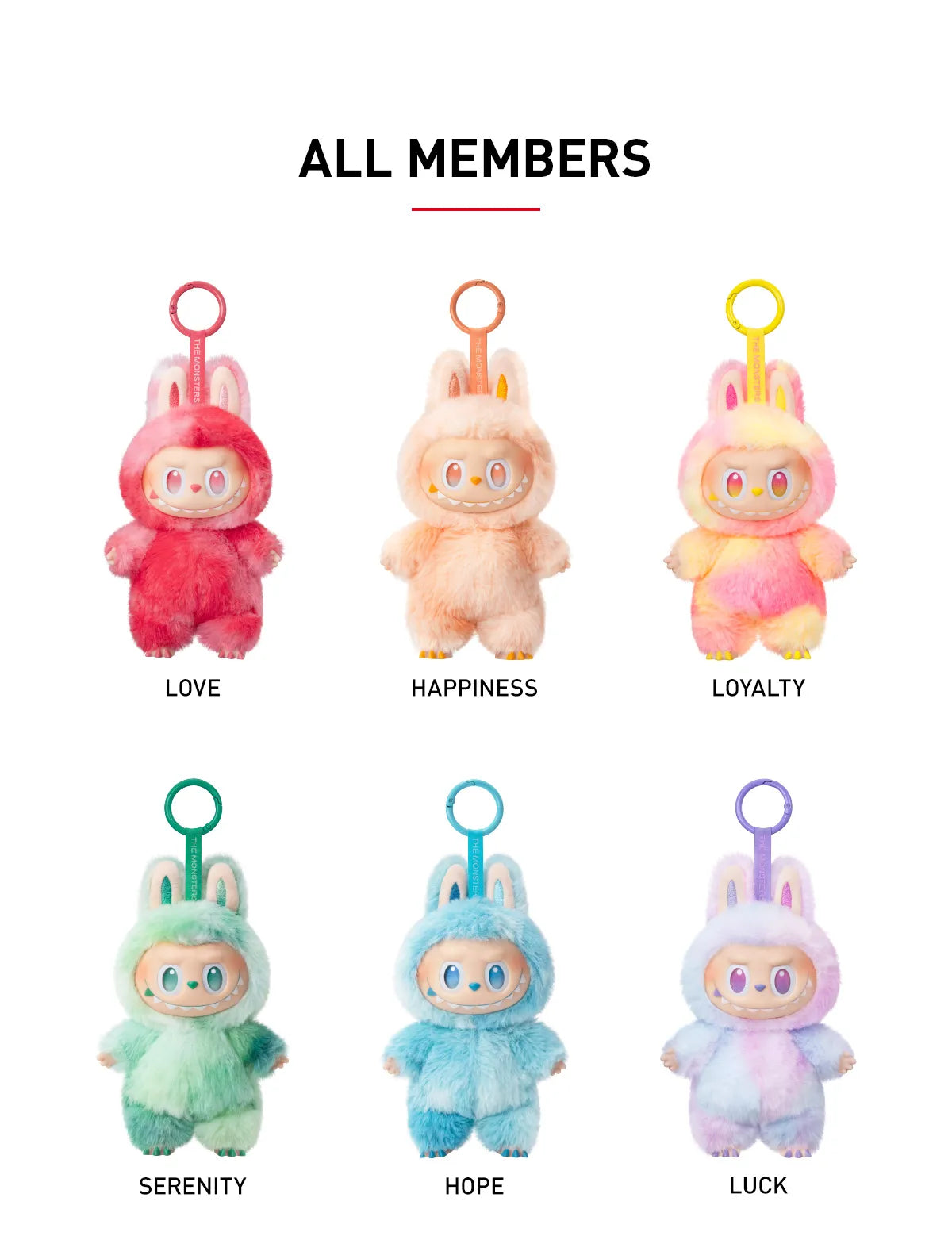 THE MONSTERS Big into Energy Series - Vinyl Plush Pendant Blind Box (Set of 6) - Labubu London