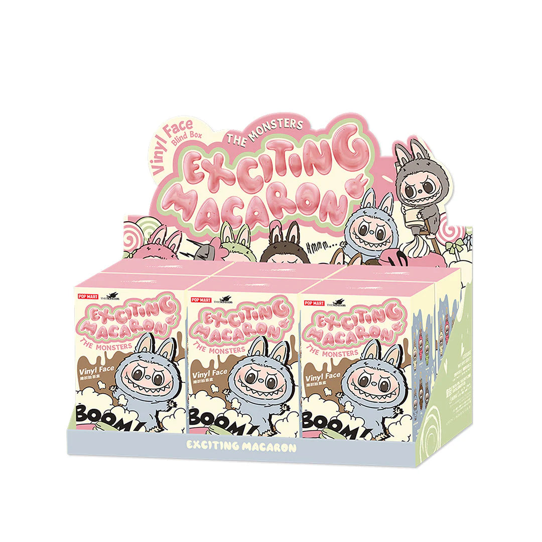 THE MONSTERS - Exciting Macaron Vinyl Face Blind Box (Set of 6) - Labubu London