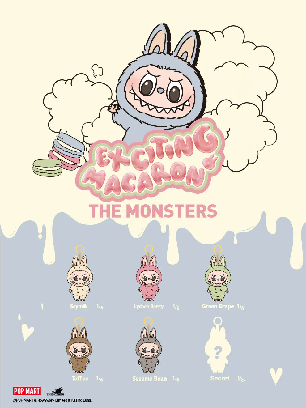 THE MONSTERS - Exciting Macaron Vinyl Face Blind Box (Set of 6) - Labubu London